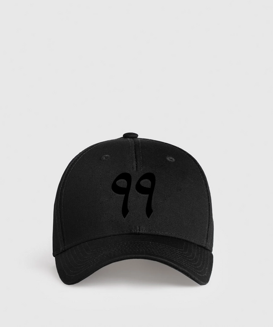 '99' Black Distressed Cap