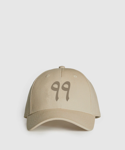 '99' Beige Distressed Cap